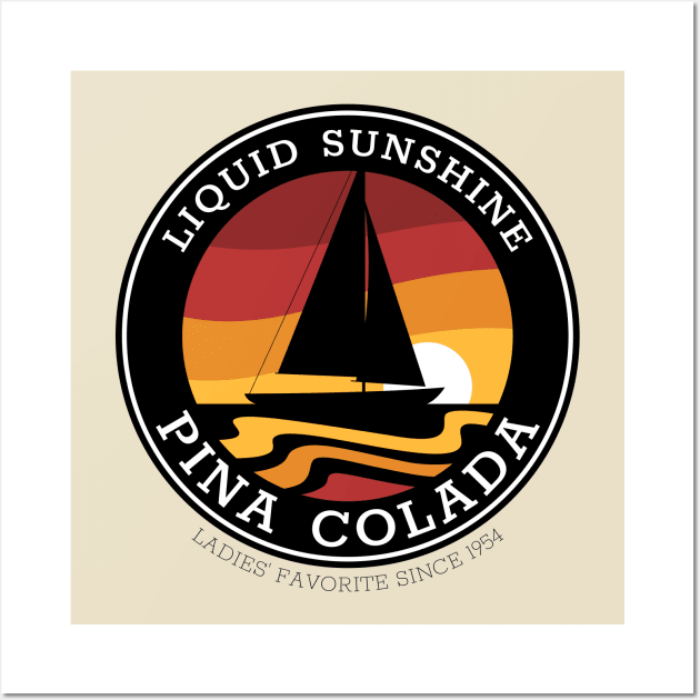 Liquid sunshine - Pina Colada Wall Art by All About Nerds